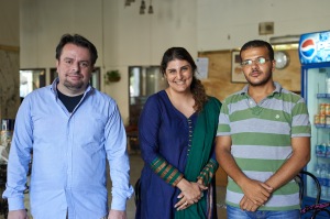 With translator Adel Maged Nour and Karim Abdel Hafiz, the 26-year old Lawyer and founder of Tamarod.